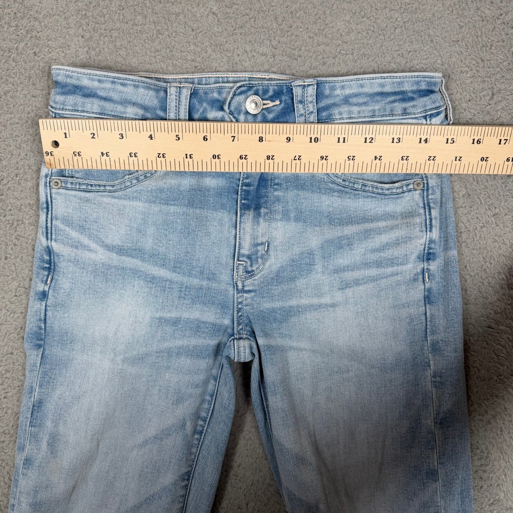 American Eagle Festival Flare Jeans Light Wash Next Level Stretch Size 6 Regular - Picture 9 of 12